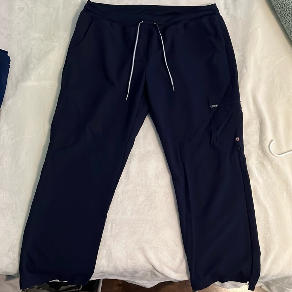 White Cross V Tess Scrub Pants Navy XL